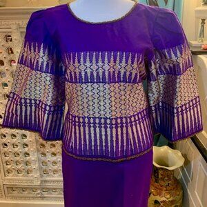 ASIAN ATTIRE~PARTY DRESS~ROYAL PURPLE